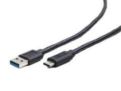 CABLEXPERT Kabel USB 3.0 AM do Type-C (AM/CM), 1 m, črn
