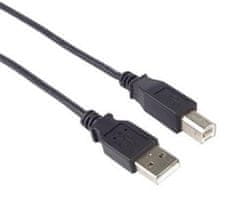 Kabel USB 2.0, A-B, 0,5 m, črn