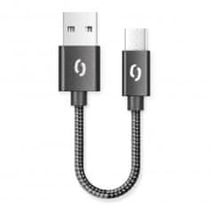 Aligator PREMIUM 2A kabel, 50 cm USB-C, črn