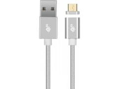 TB TOUCH magnetni kabel Micro USB srebrn 1m