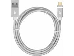 TB TOUCH magnetni kabel Micro USB srebrn 1m