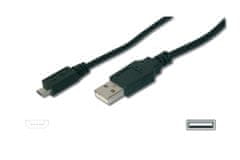 Kabel micro USB 2.0, A-B 20 cm