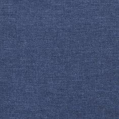 Vidaxl Vzmetnica z žepkasto vzmetjo modra 120x200x20 cm blago