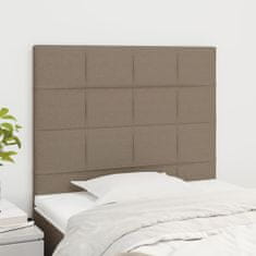 shumee vidaXL Posteljno vzglavje 2 kosa taupe 80x5x78/88 cm blago