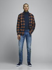 Jack&Jones Moški pulover Regular Fit JJEEMIL 12157417 Navy Blaze r (Velikost L)