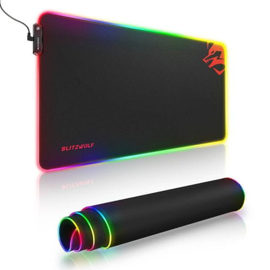 Blitzwolf BW-MP1 podloga za miško, RGB (črna)