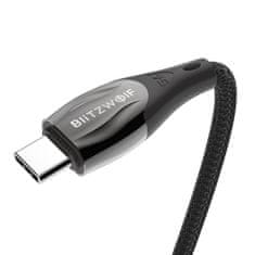 Blitzwolf Kabel USB-C na USB-C BW-FC1, 96W, 5A, 1m (črn)