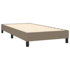 Vidaxl Box spring postelja z vzmetnico taupe 100x200 cm blago