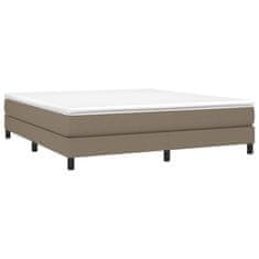 Vidaxl Box spring posteljni okvir taupe 160x200 cm blago