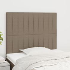 shumee vidaXL Posteljno vzglavje 2 kosa taupe 90x5x78/88 cm blago