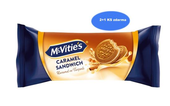 McVitie's Caramel Sandwich - karamelni in cimetov piškot 88g (2+1 gratis)