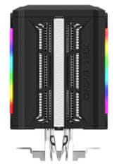 Zalman Zalmanov procesorski hladilnik CNPS16X Black / 120 mm ventilator / 4 toplotne cevi / RGB / PWM / višina 165 mm / črna