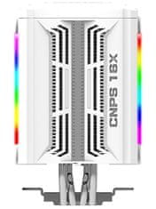 Zalman Zalmanov procesorski hladilnik CNPS16X White / 120 mm ventilator / 4 toplotne cevi / RGB / PWM / višina 165 mm / bela