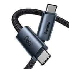 BASEUS Kabel USB-C do USB-C Baseus Flash Series, USB 4, 100 W, 1 m (črn)