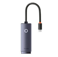 BASEUS Omrežni adapter Baseus Lite Series USB-C na RJ45 (siv)