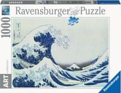 Ravensburger Puzzle Umetniška zbirka: Veliki val ob obali Kanagawe 1000 kosov