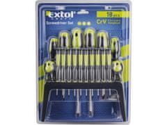 Extol Craft set izvijačev 18ks, CrV