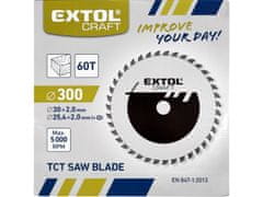 Extol Craft Žagin list z rezili SK, O 300x3,0x30mm, 60T