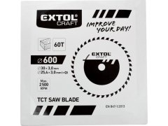 Extol Craft Žagin list z rezili SK, O 600x3,8x30mm, 60T