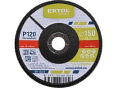 Extol Craft Lamelni disk poševni korund, P120, O 150mm