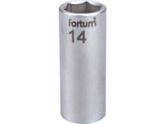 Fortum Vtičnica podaljšana 1/4", 14mm, L 50mm