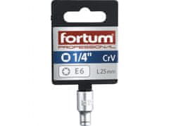 Fortum Vtična glava notranji TORX 1/4", E 6, L 25mm