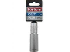 Fortum Vtična glava podaljšan 1/2", 21mm, L 77mm