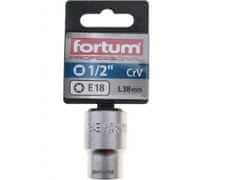 Fortum Vtična glava notranji TORX 1/2", E 18, L 38mm