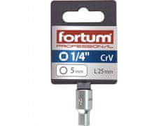 Fortum Vtična glava 1/4", 5mm, L 25mm