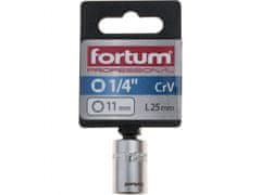 Fortum Vtična glava 1/4", 11mm, L 25mm