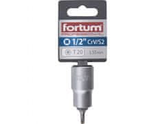 Fortum Vtična glava 1/2" TORX konica, T20, L 55mm