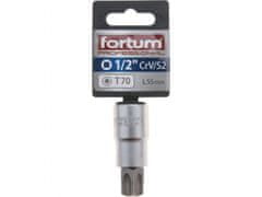 Fortum Vtična glava 1/2" TORX konica, T70, L 55mm