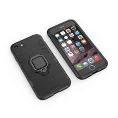 slomart ring armor hibridni oklepni etui + magnetni nosilec iphone se 2022 / se 2020 / iphone 8 / iphone 7 black