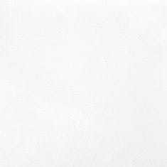Vidaxl Vzmetnica z žepkasto vzmetjo bela 100x200x20 cm umetno usnje