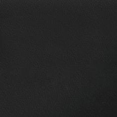 Vidaxl Vzmetnica z žepkasto vzmetjo črna 120x200x20 cm umetno usnje