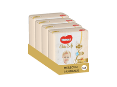 Huggies Elite Soft pleničke, velikost 5, 15-22 kg, 112 kos