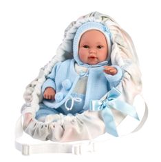 Llorens 63641 NEW BORN - realistična lutka dojenčka z zvoki in mehkim tekstilnim telesom - 36 cm