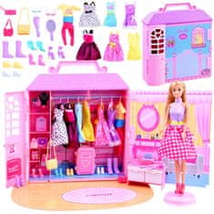 JOKOMISIADA Anlily Doll House Garderobna omara Oblačila Za2228