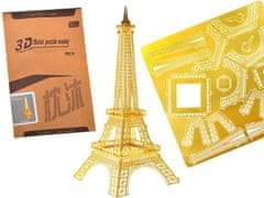 JOKOMISIADA Gold Metal 3D Puzzle Eifflov stolp ZA1716