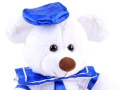 JOKOMISIADA Fluffy Sailor Teddy bear mascot cuddly ZA3428