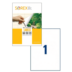Etikete Sorex 210 x 297 mm, 100/1
