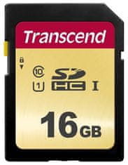 Transcend Pomnilniška kartica 16 GB SDHC 500S (Class 10) UHS-I U1 (Ultimate) MLC