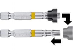 Fortum Komplet špic 2ks TORX z magnetnim klobuk, T 40x50mm, S2