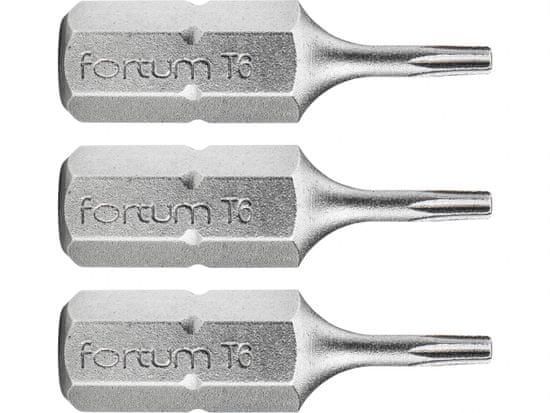 Fortum TORX konica, nastavljeno 3ks, T 6x25mm, S2