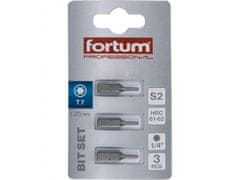 Fortum TORX konica, nastavljeno 3ks, T 7x25mm, S2