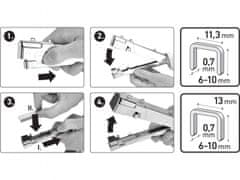 Extol Craft Kladivo za sponke, 6-10mm/tl.0,75mm