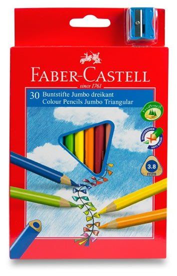 Faber-Castell Faber - Castell Trikotne barvice Junior - srednje 30 kosov