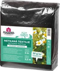 Rosteto Neotex / netkani material - črna 50g širina 5 x 3,2 m