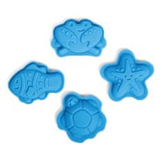 Bigjigs Toys Silikonski kalupi Modri ocean