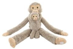 Plišasta opica z dojenčkom 82 cm